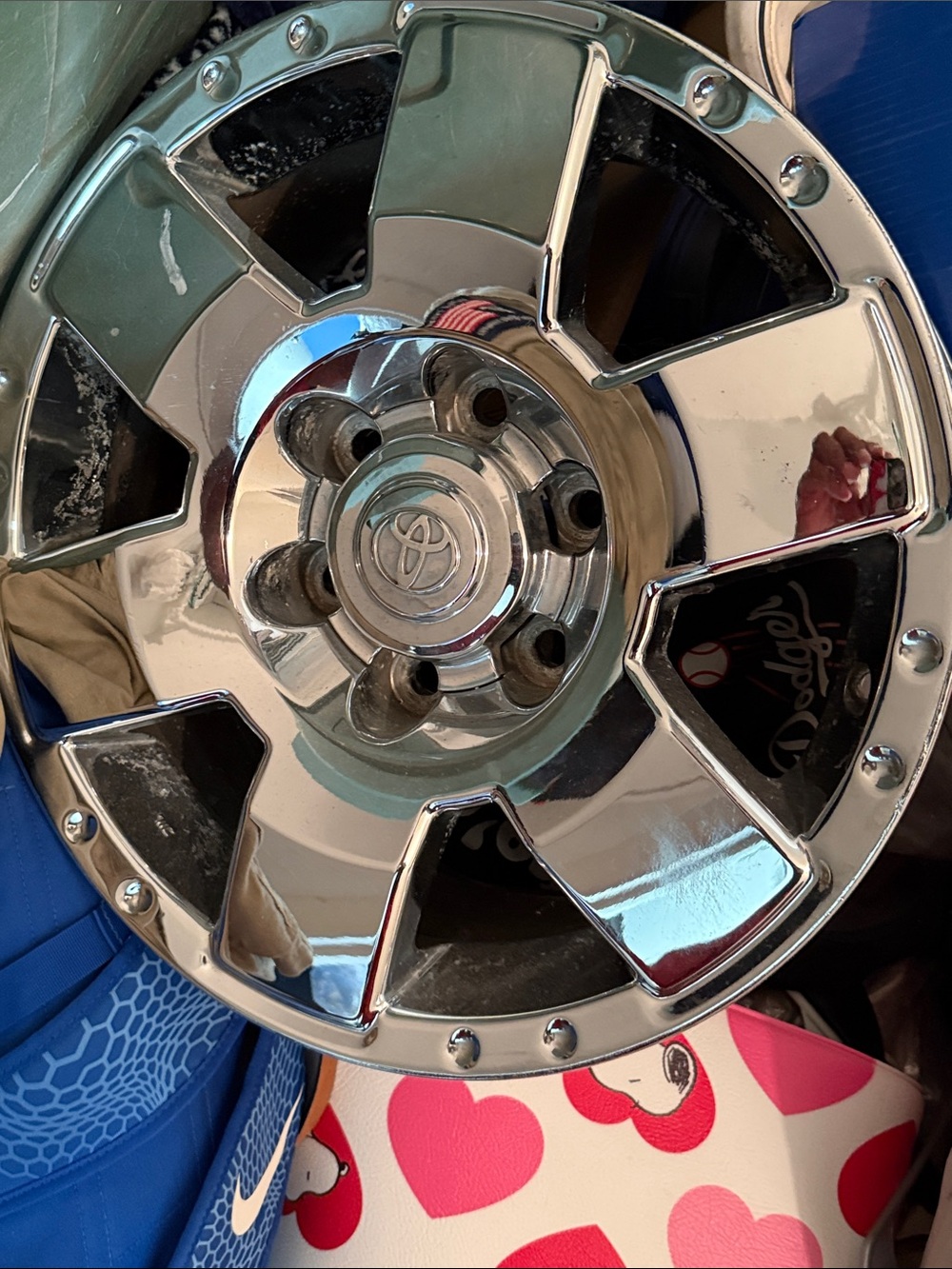 Chrome Wheel Center Cap - Polished Silver Finish